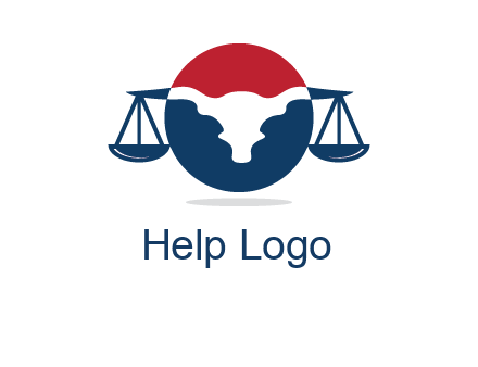 bull face scale law logo