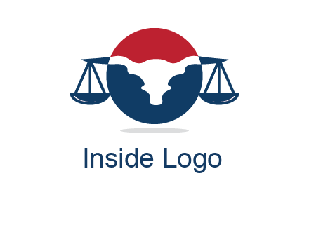 bull face scale law logo