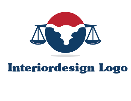 bull face scale law logo