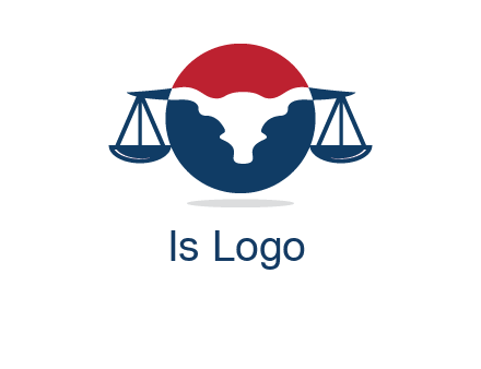bull face scale law logo
