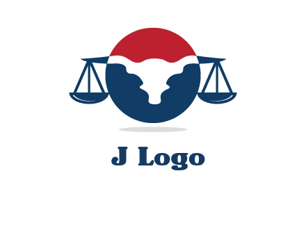 bull face scale law logo