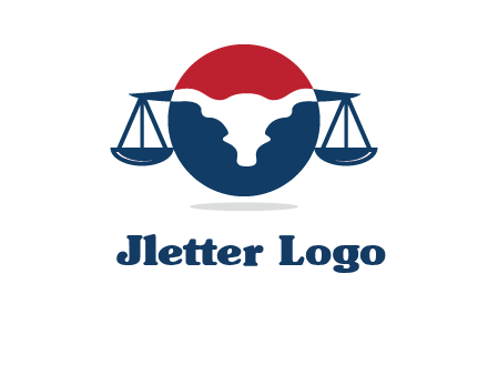 bull face scale law logo