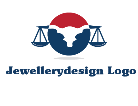bull face scale law logo