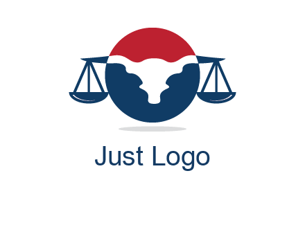 bull face scale law logo