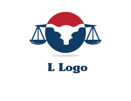 bull face scale law logo