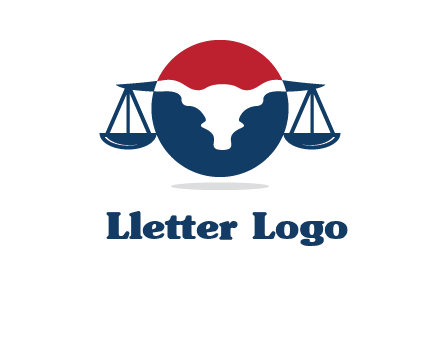 bull face scale law logo