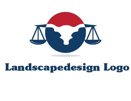 bull face scale law logo