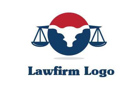 bull face scale law logo