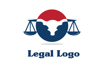bull face scale law logo