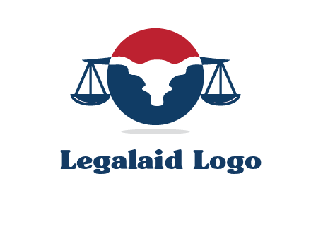 bull face scale law logo