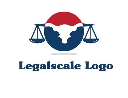 bull face scale law logo