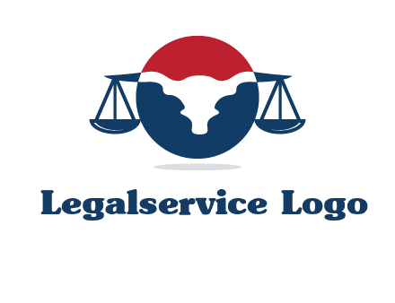 bull face scale law logo