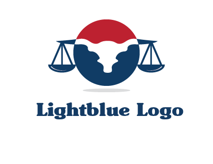 bull face scale law logo