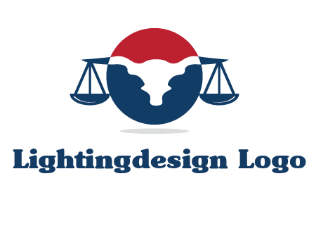 bull face scale law logo