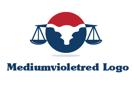 bull face scale law logo