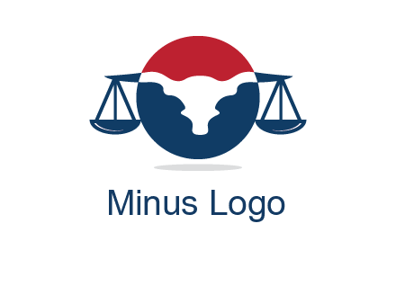 bull face scale law logo