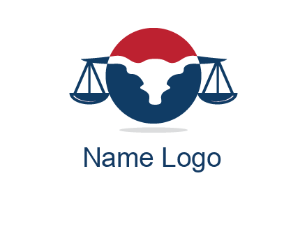 bull face scale law logo