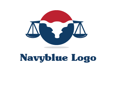 bull face scale law logo