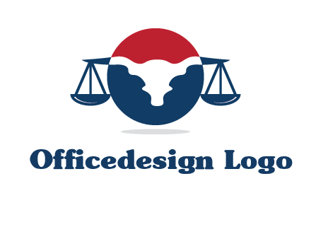 bull face scale law logo