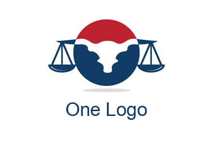 bull face scale law logo