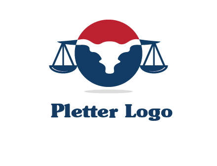 bull face scale law logo