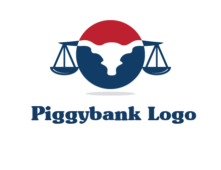 bull face scale law logo