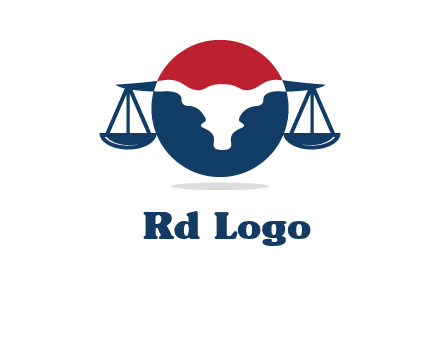 bull face scale law logo