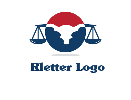 bull face scale law logo