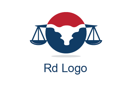 bull face scale law logo