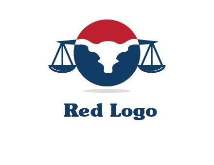 bull face scale law logo