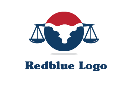 bull face scale law logo