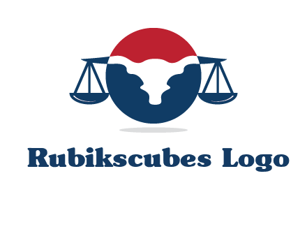 bull face scale law logo