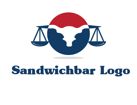 bull face scale law logo