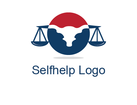 bull face scale law logo
