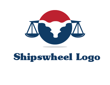 bull face scale law logo