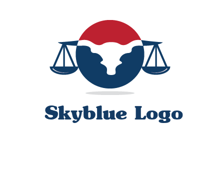 bull face scale law logo