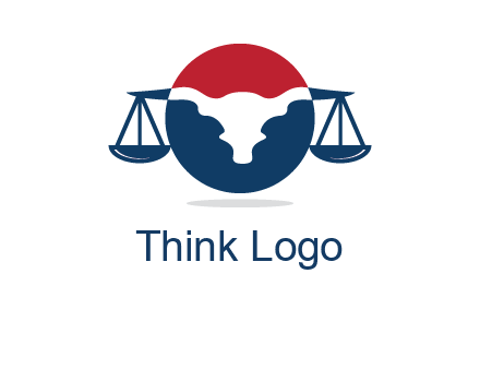 bull face scale law logo
