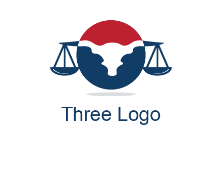 bull face scale law logo