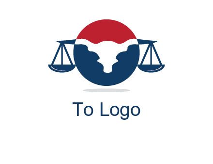 bull face scale law logo