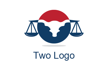bull face scale law logo