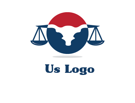 bull face scale law logo