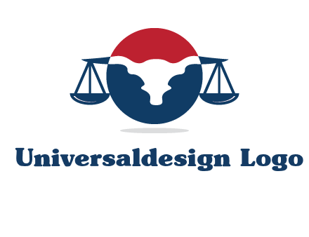 bull face scale law logo