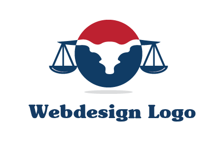 bull face scale law logo