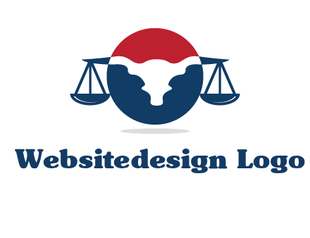 bull face scale law logo