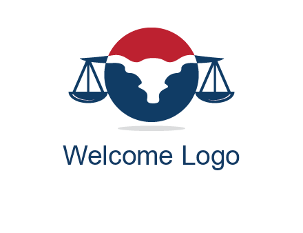 bull face scale law logo