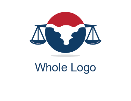 bull face scale law logo