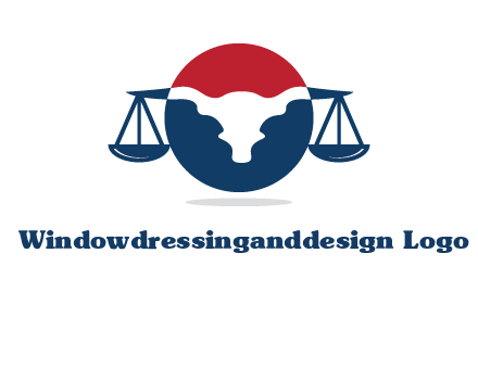 bull face scale law logo