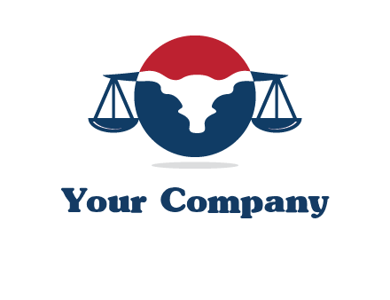 bull face scale law logo