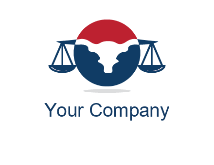 bull face scale law logo