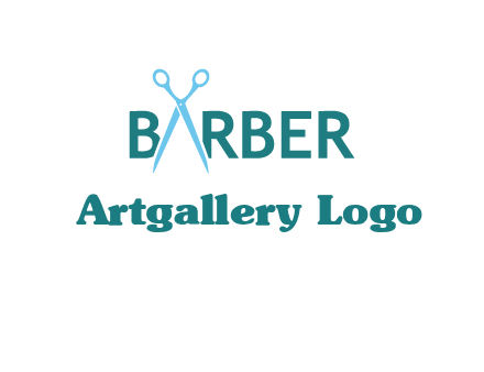 scissor barber logo